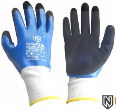 Guante Nitrilo Impermeable T-9