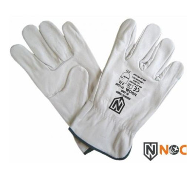 Guante Cuero Vacuno Gris T-8